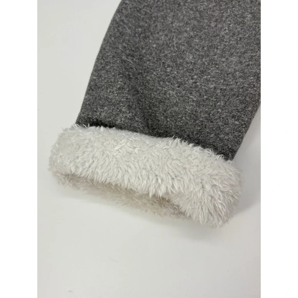 JustFashionNow Gray Cat Print Long Sleeve Sherpa Lined Sweatshirt Dress Size‎ L - Picture 4 of 6